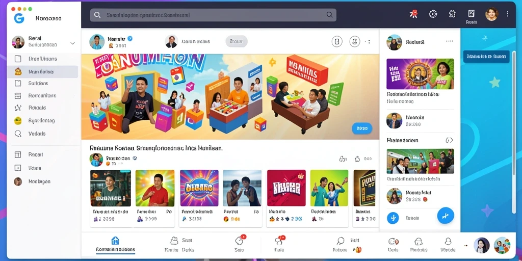 Tampilan grafis yang menawan dan penuh warna.
