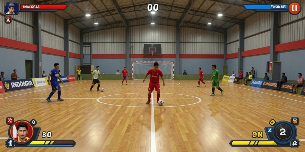 Screenshot menunjukkan gameplay seru dengan grafis yang memukau.