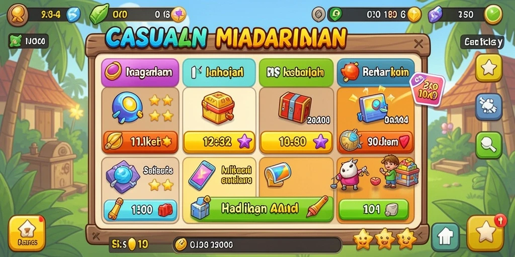 Tangkapan layar menampilkan antarmuka permainan slot yang menarik.