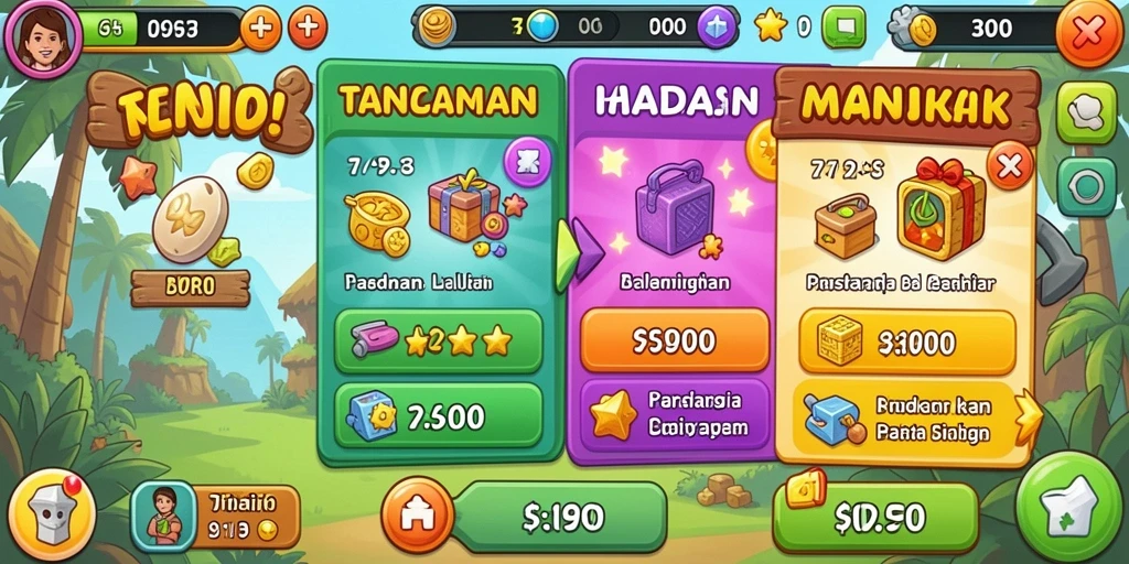 Tampilan awal yang menarik dan mudah dipahami.