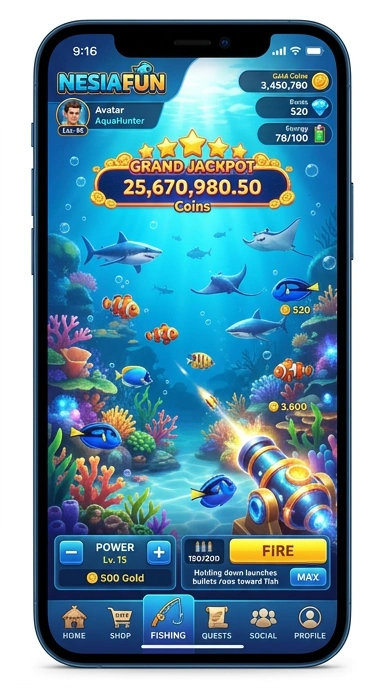 Galeri pratinjau visual nesiafun build APK resmi terbaru